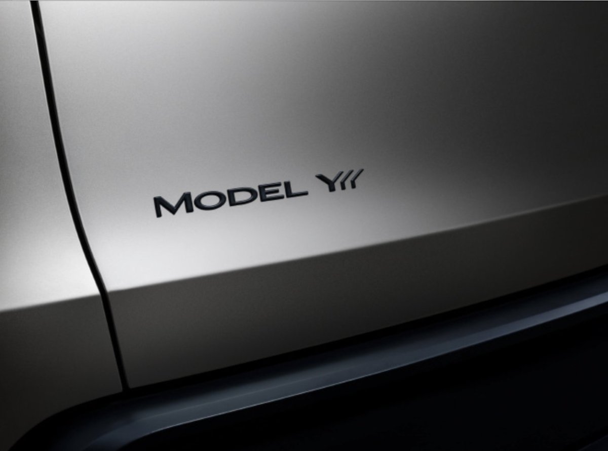 Tesla Model Y badge