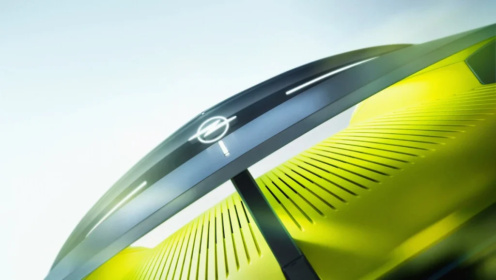 The concept car is Opel but it will be mirrored by the Vauxhall for the UK.