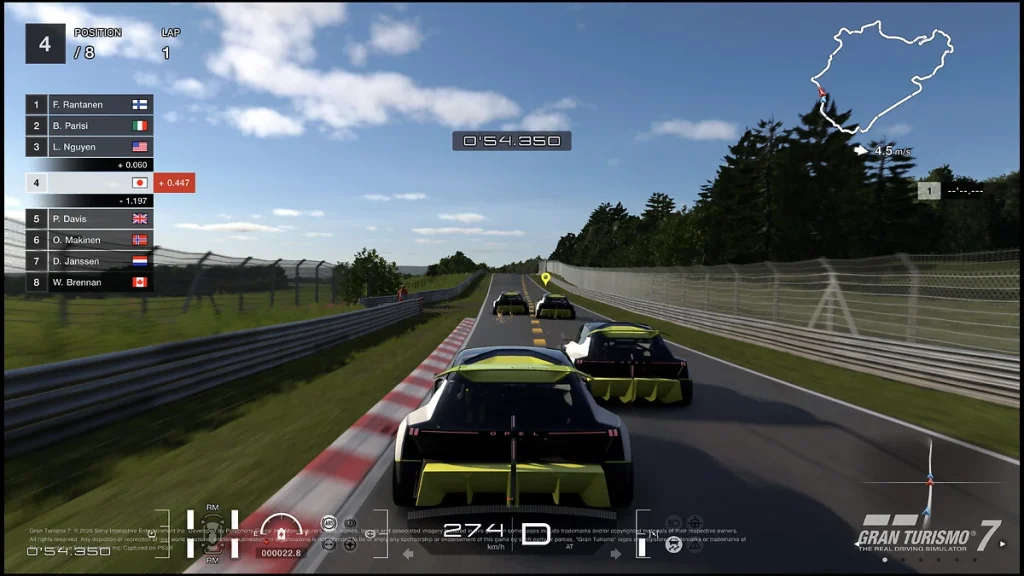 Here it is in GT 7.