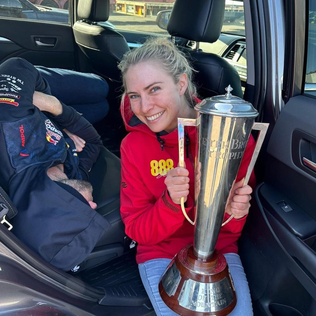 Jess with trophy.