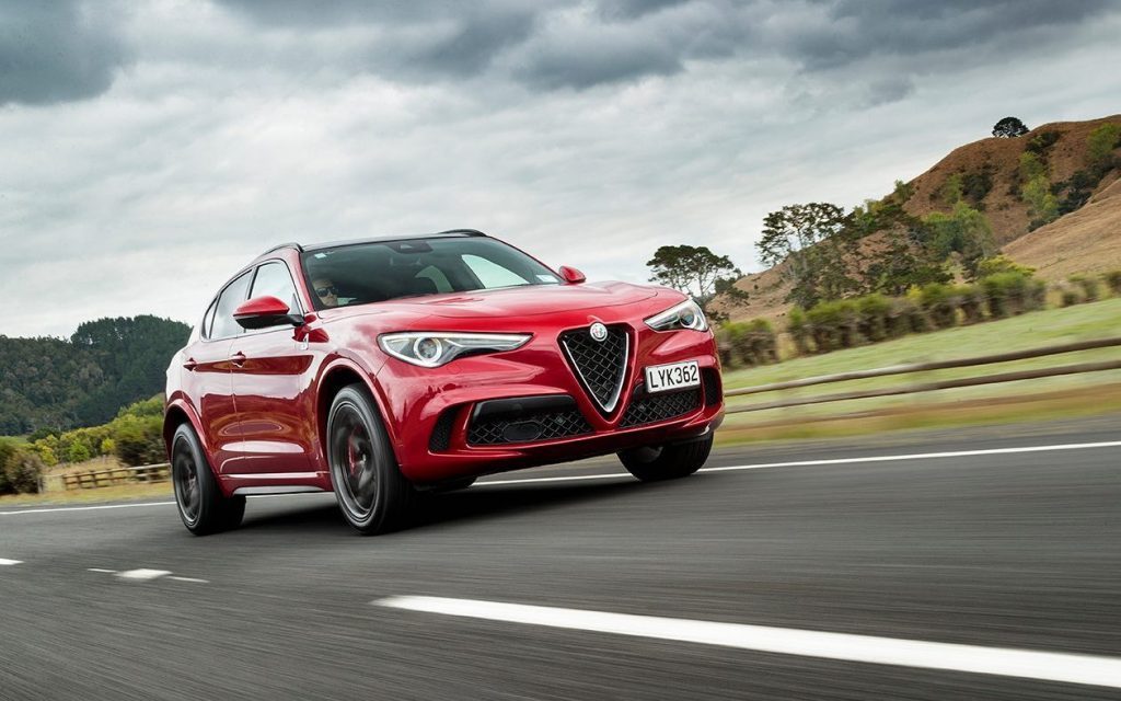 Alfa Romeo Stelvio in red