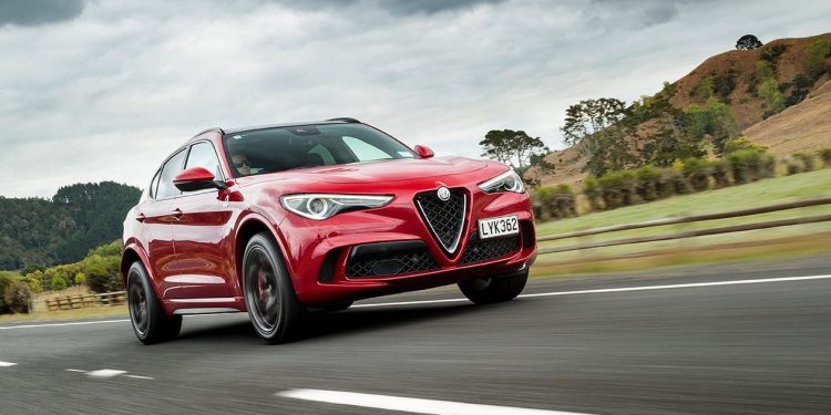 Alfa Romeo Stelvio in red