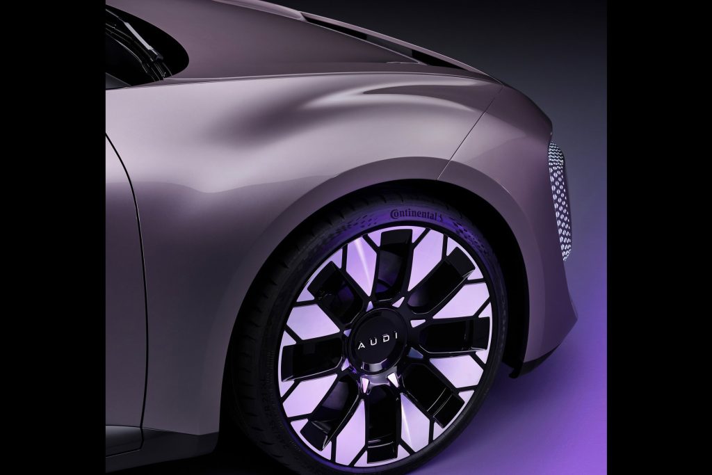 Stylish Aero Audi wheel.