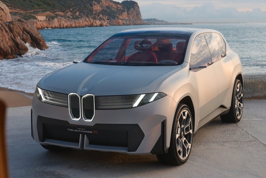 Another view of the concept car, showing lit grille.