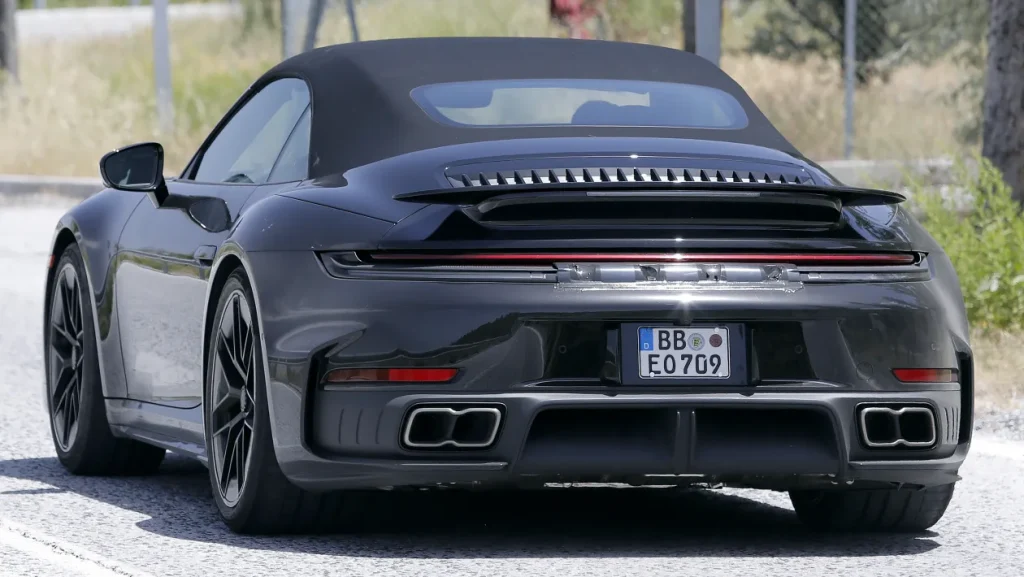 Here's what the 911 Turbo in Cabriolet style looks like from the rear.