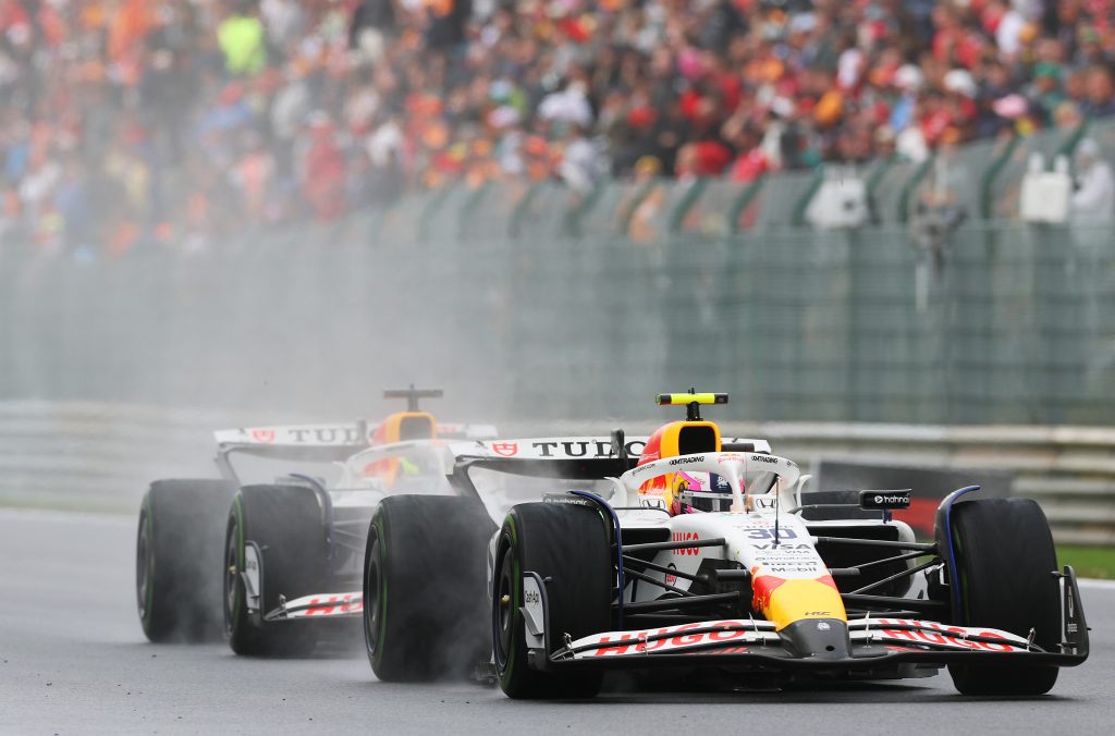 Lawson finished eighth at the Belgian GP.