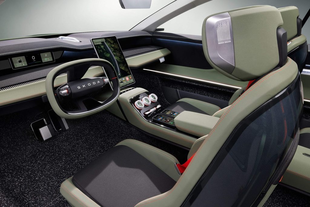 How the interior of the Vision O concept could look, based on that of Vision 7S.