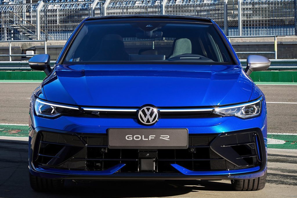 This is the extant Golf R. The new one will be ballsier.