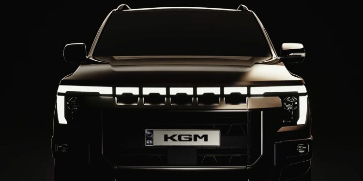 KGM Musso in the shadows
