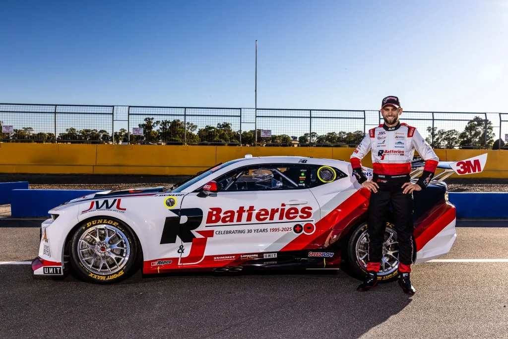 Andre with BJ Racing car.