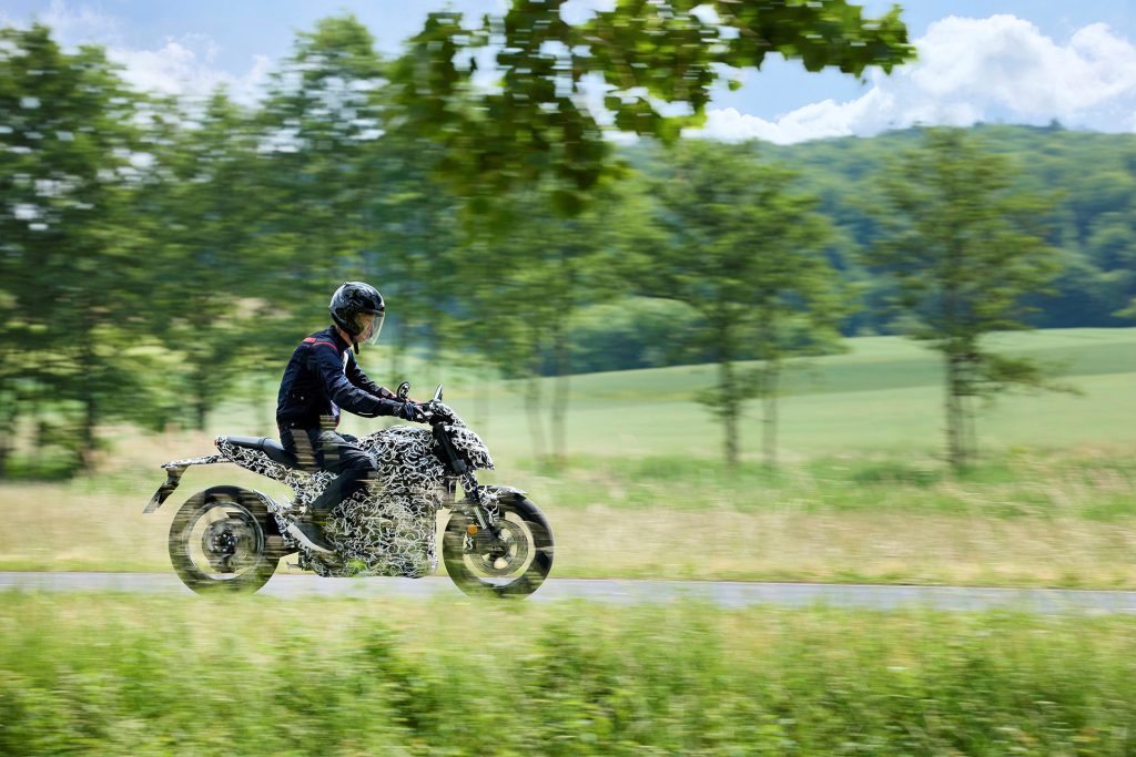 In these images, the designer is also the test rider.