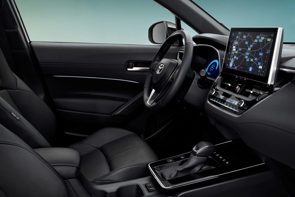 Interior of updated Corolla Cross. 