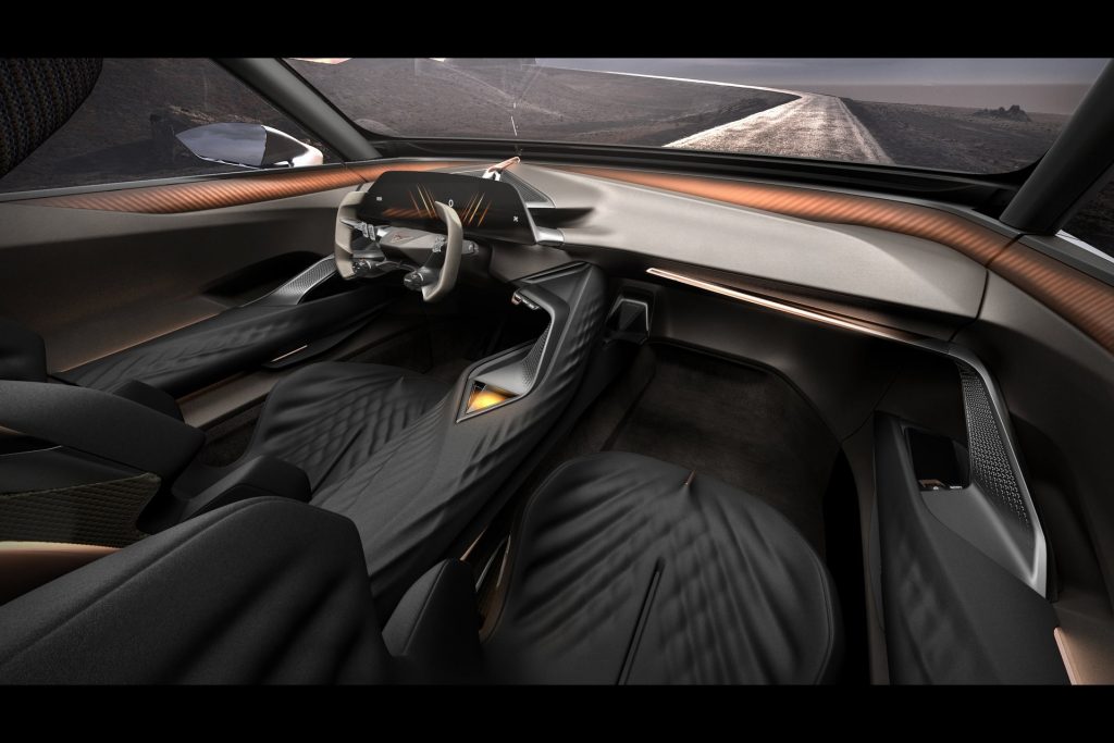 Seats and wheel rather futuristic.