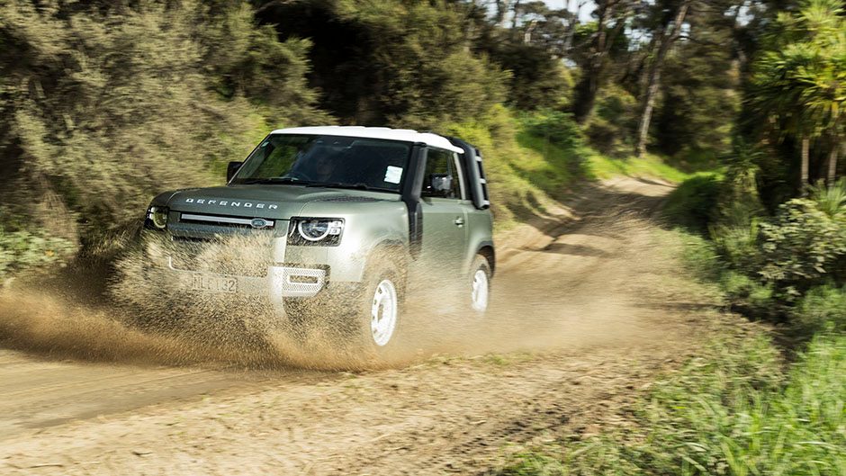 A Land Rover in its element.