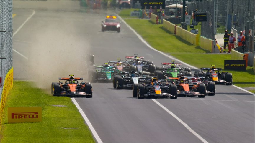 They started as they finished, typical of F1 races these days.
