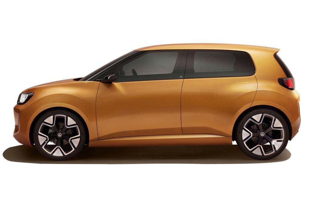 Simple cute looks for VW's new electric city car.