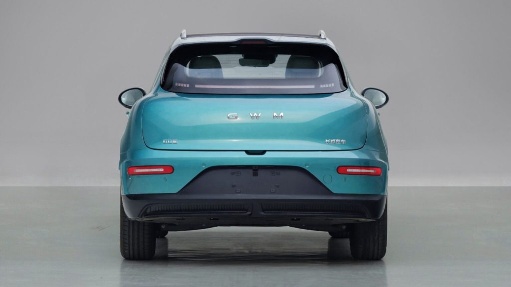 This is a familiar look, a dead ringer for the GWM Ora rear.