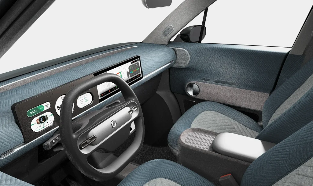 Plenty of recyclables for the interior as seen here.