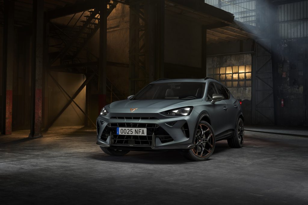 Cupra Fomentor VZ5 pictured in a warehouse