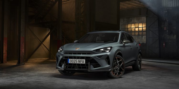Cupra Fomentor VZ5 pictured in a warehouse