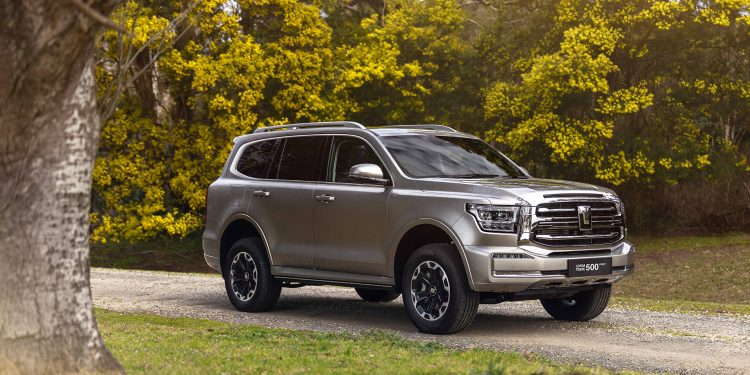 GWM Tank 500 PHEV under the trees