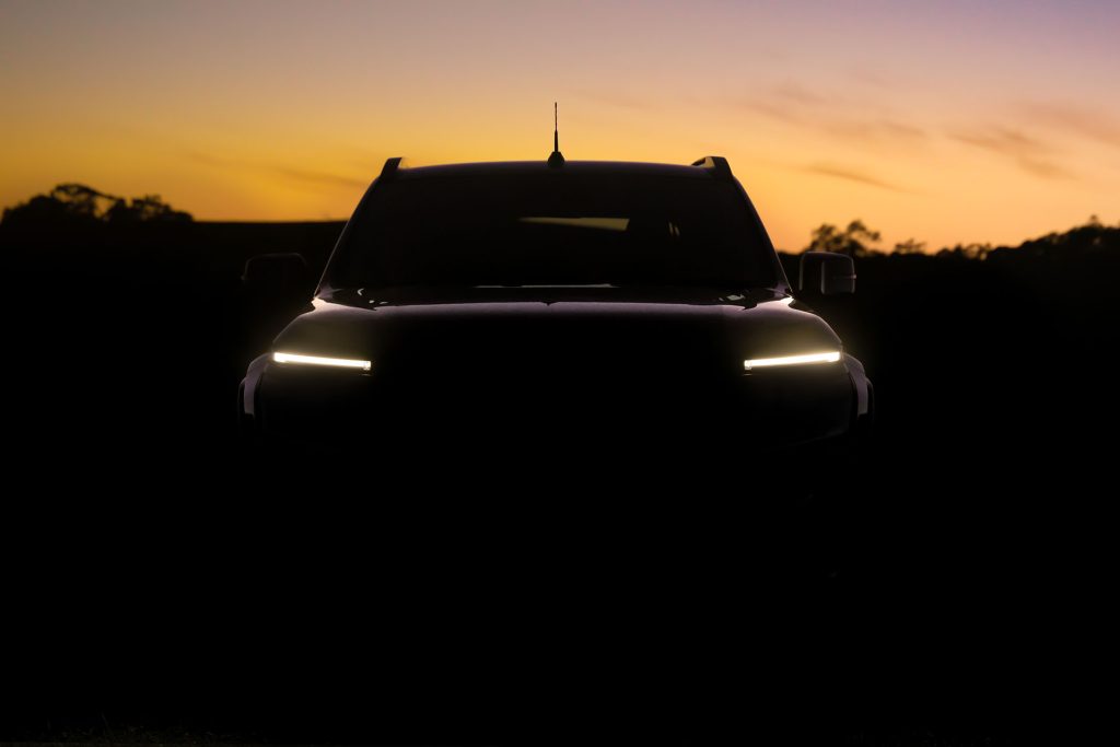 New Nissan Navara in shadow