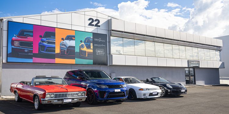 Cars parked outside number 22