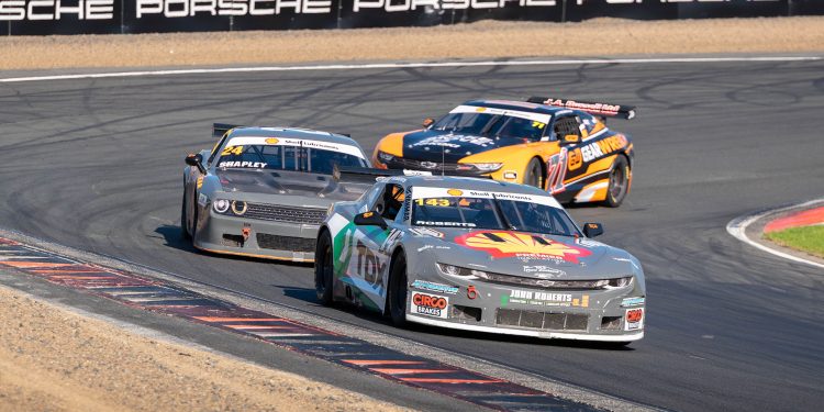 TA2 race cars on a track