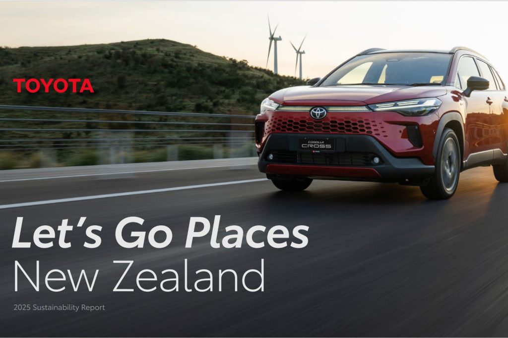 Toyota Corolla Cross with wind turbines