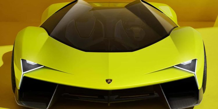 Lamborghini Manifesto in yellow on a yellow background