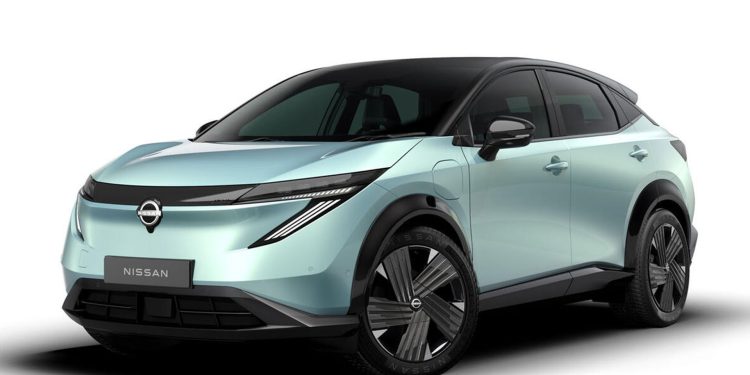 2026 Nissan Ariya on a white background
