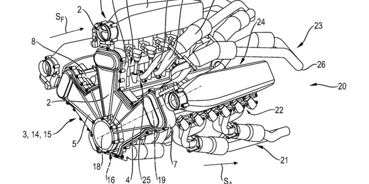 Porsche patent of a W 18