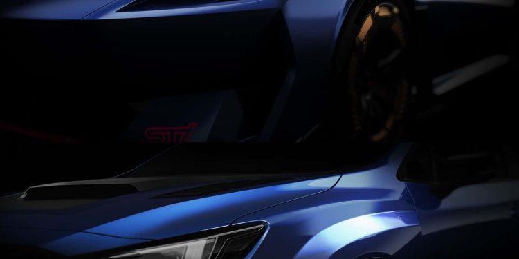 two Subaru concepts in blue