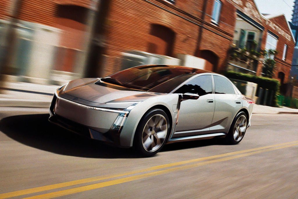 Corolla concpet rolling on the road