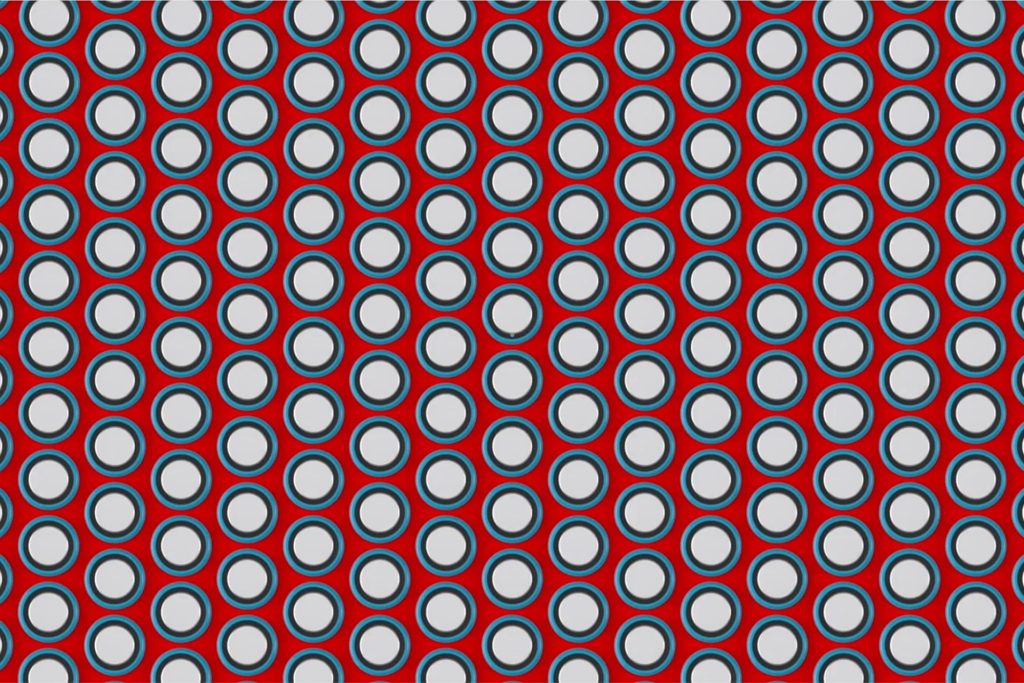 Red area and blue cell walls are simply wasted area that could be used in adding extra capacity and range.