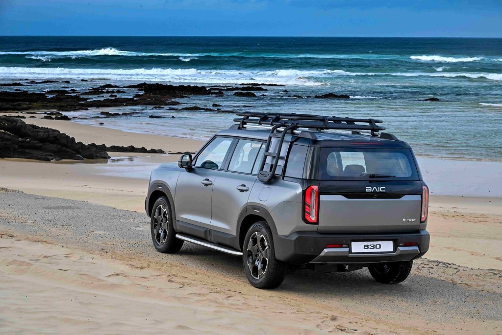 BAIC B30 on the beach