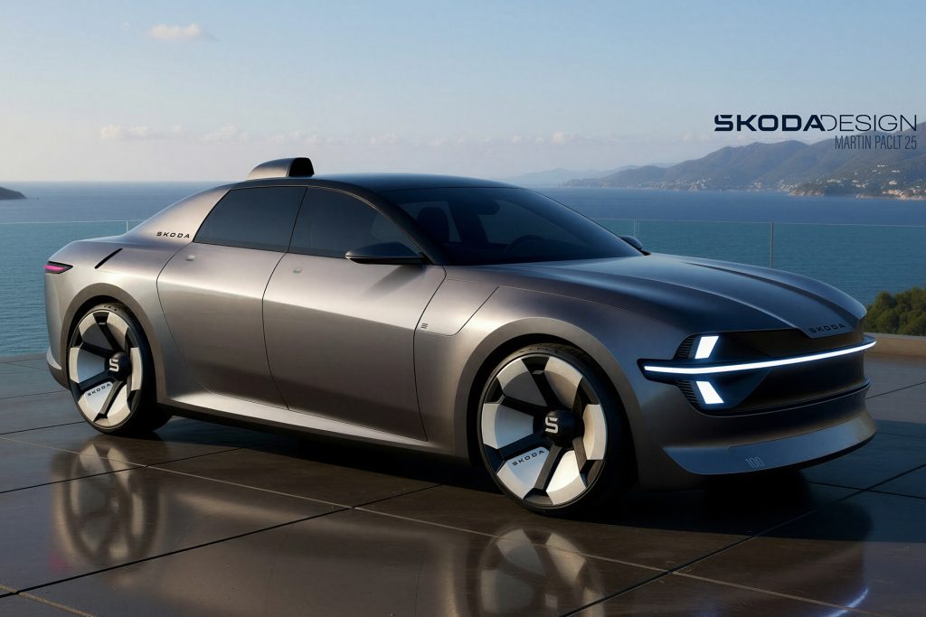 Skoda concept in the sun