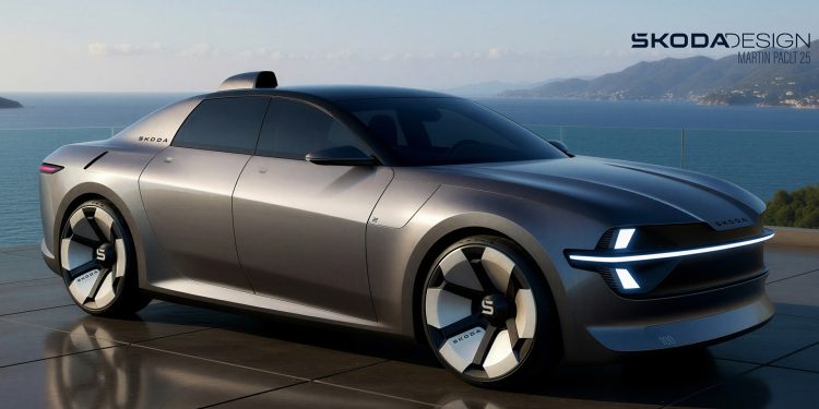 Skoda concept in the sun