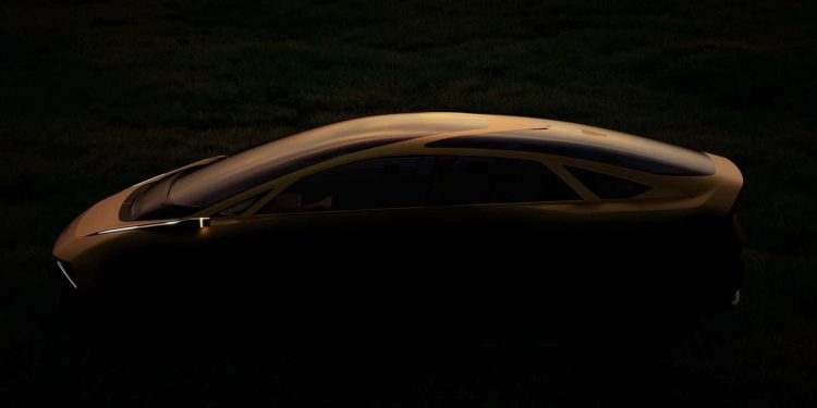 Kia electric concept in the shadows